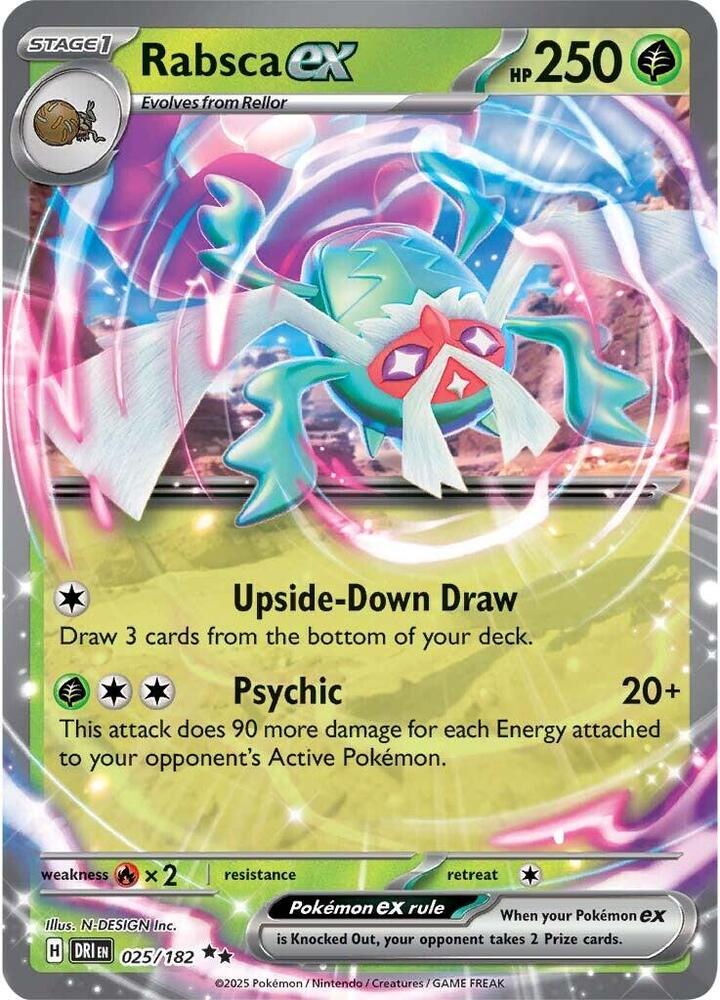 Rabsca ex 025/182 (SV10: Destined Rivals)  - Holofoil | Good Games Cannington