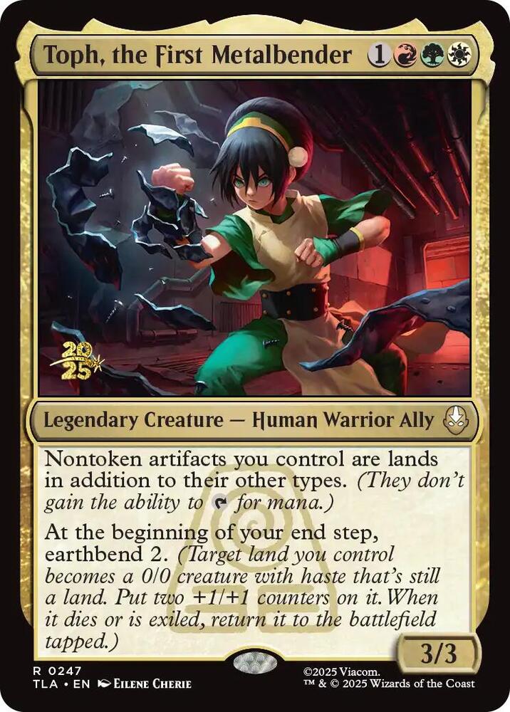 Toph the First Metalbender 247s/88 (Prerelease Cards)  - Foil | Good Games Cannington