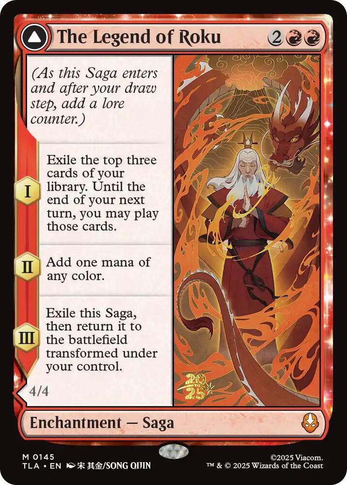 The Legend of Roku // Avatar Roku 145s/88 (Prerelease Cards)  - Foil | Good Games Cannington