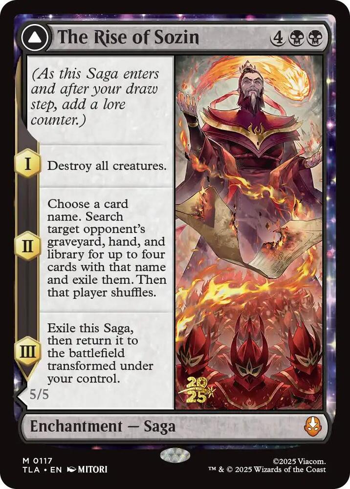 The Rise of Sozin 117s/88 (Prerelease Cards)  - Foil | Good Games Cannington