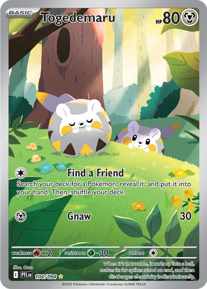 Togedemaru 104/094 (ME02: Phantasmal Flames)  - Holofoil | Good Games Cannington