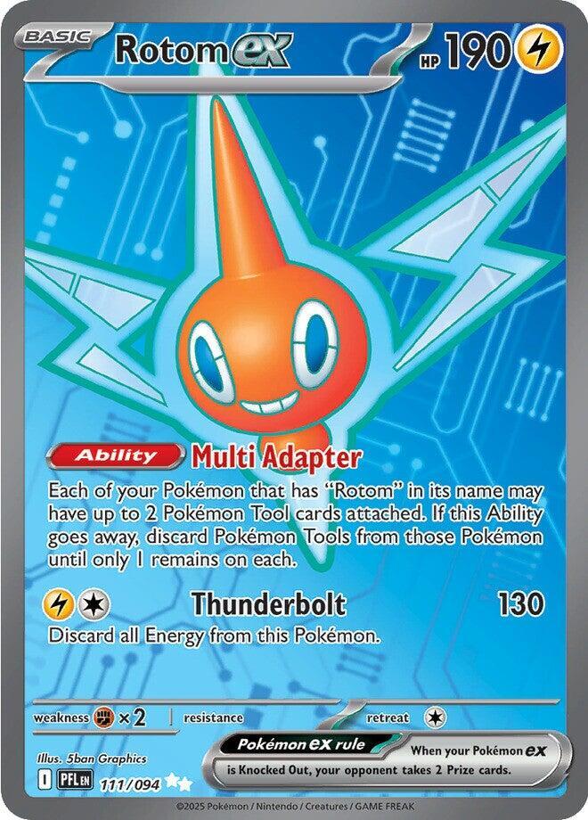 Rotom ex 111/094 (ME02: Phantasmal Flames)  - Holofoil | Good Games Cannington