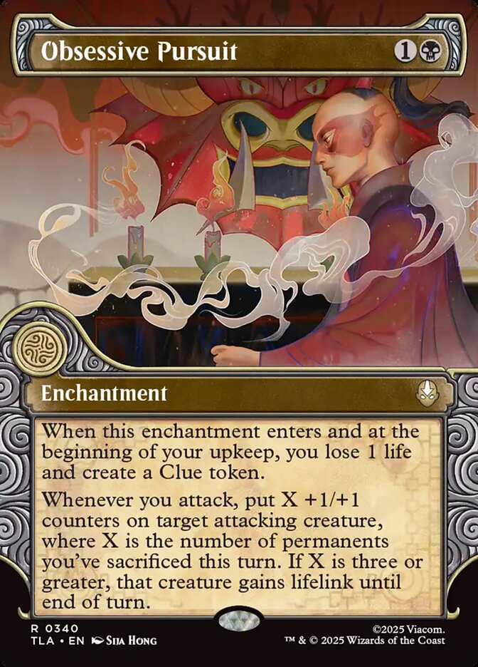 Obsessive Pursuit 340 (Avatar: The Last Airbender)  - Foil | Good Games Cannington