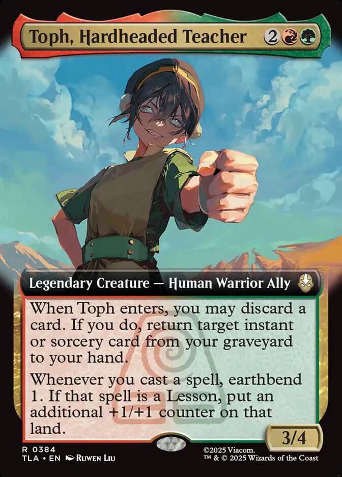 Toph, Hardheaded Teacher 384 (Avatar: The Last Airbender)  - Extended Art Foil | Good Games Cannington