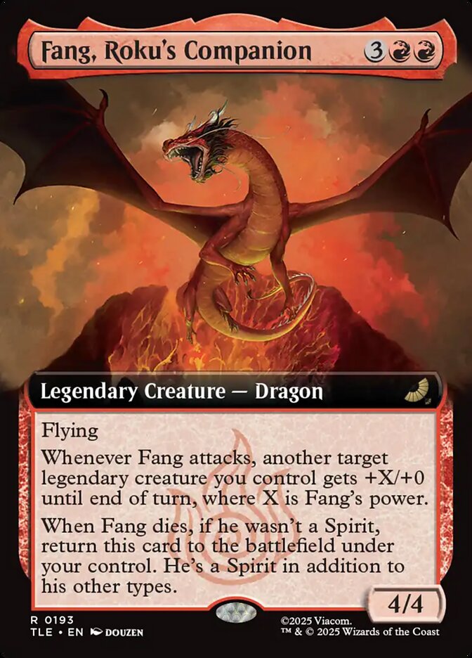 Fang, Roku's Companion 193/317 (Avatar: The Last Airbender: Eternal-Legal)  - Extended Art Foil | Good Games Cannington