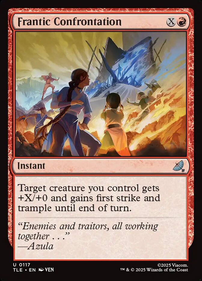 Frantic Confrontation 117/317 (Avatar: The Last Airbender: Eternal-Legal)  - Foil | Good Games Cannington