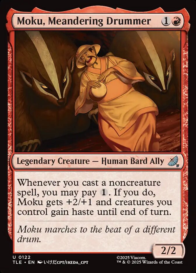 Moku, Meandering Drummer 122/317 (Avatar: The Last Airbender: Eternal-Legal)  - Foil | Good Games Cannington