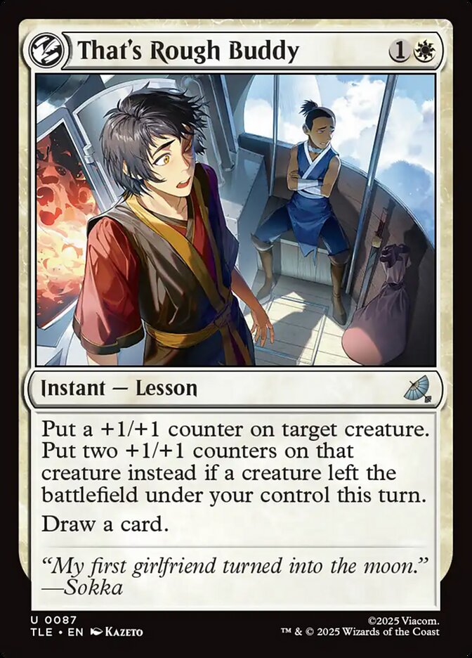 That's Rough Buddy 87/317 (Avatar: The Last Airbender: Eternal-Legal)  - Foil | Good Games Cannington