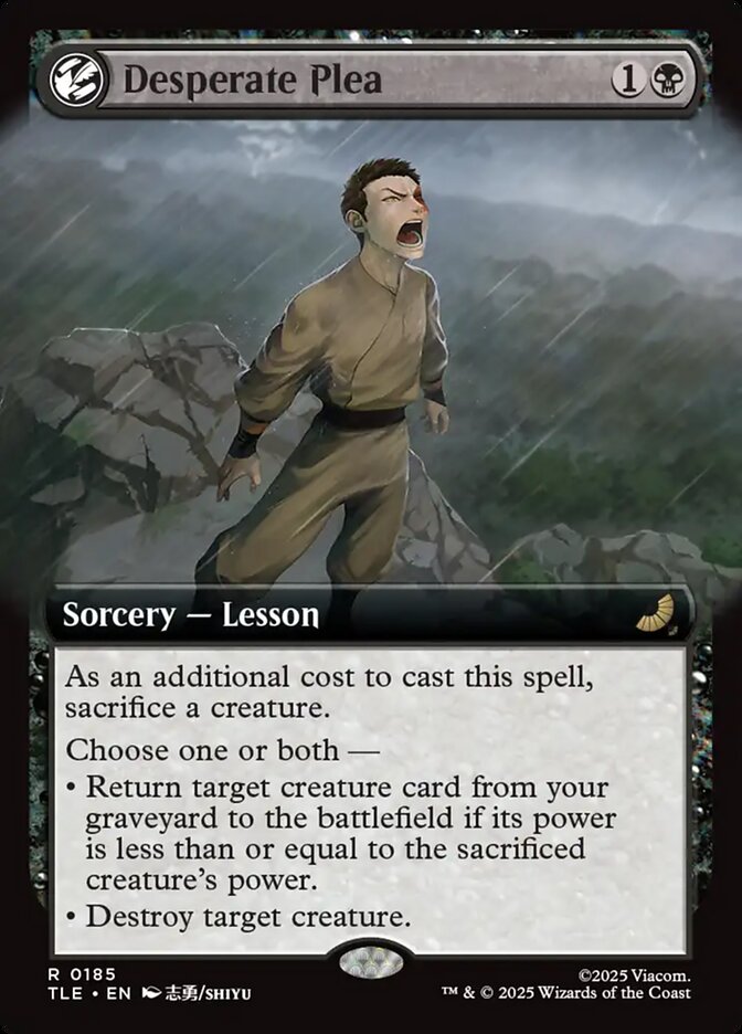 Desperate Plea 185/317 (Avatar: The Last Airbender: Eternal-Legal)  - Extended Art Foil | Good Games Cannington