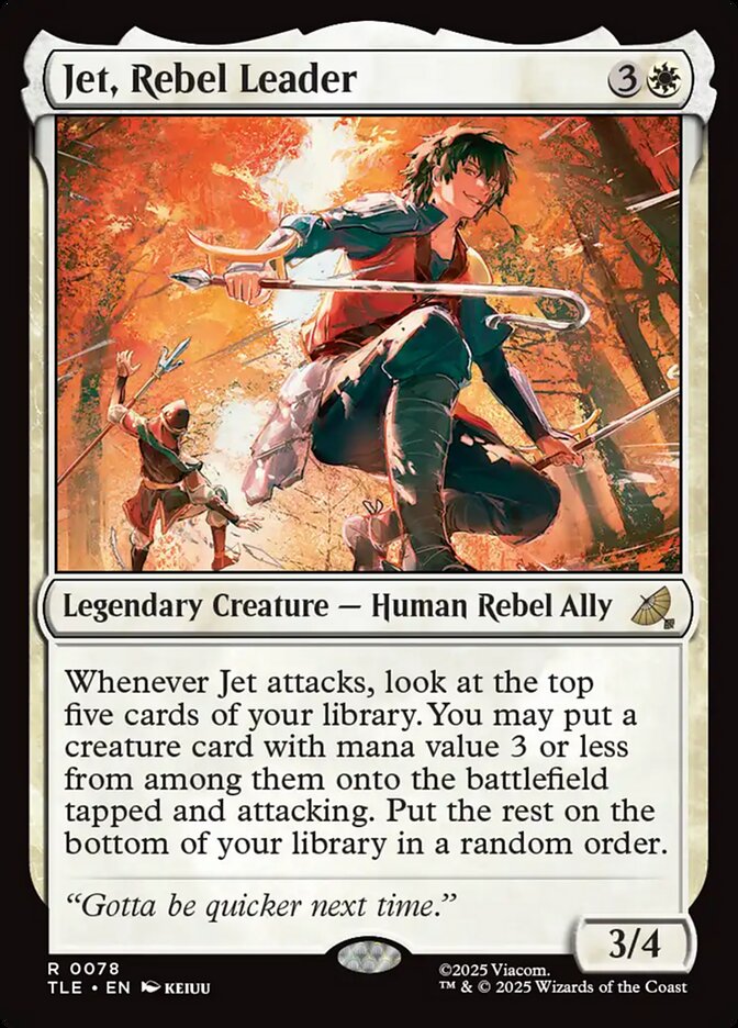 Jet, Rebel Leader 78 (Avatar: The Last Airbender: Eternal-Legal)  - Foil | Good Games Cannington