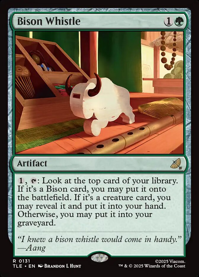 Bison Whistle 131 (Avatar: The Last Airbender: Eternal-Legal)  - Foil | Good Games Cannington