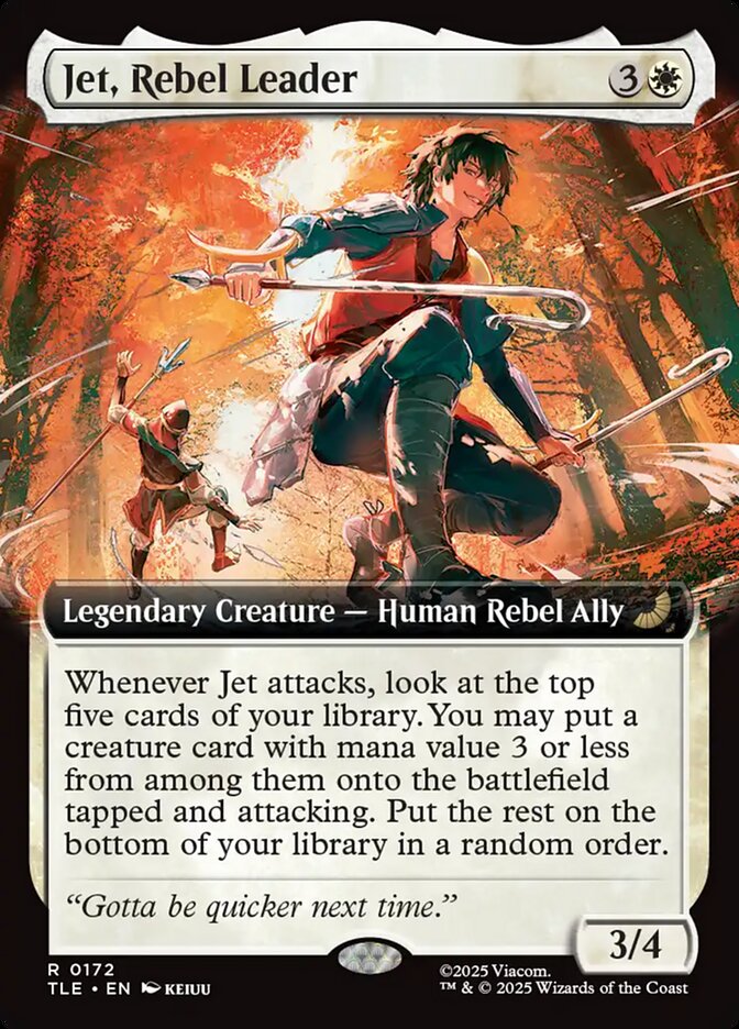 Jet, Rebel Leader 172/317 (Avatar: The Last Airbender: Eternal-Legal)  - Extended Art  | Good Games Cannington