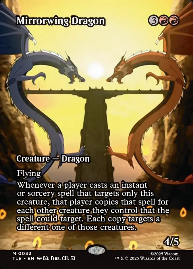 Mirrorwing Dragon 33/317 (Avatar: The Last Airbender: Eternal-Legal)  - Borderless Foil | Good Games Cannington