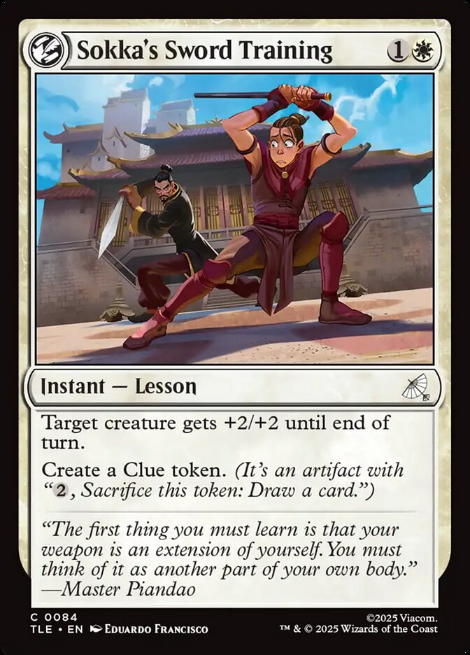 Sokka's Sword Training 84/317 (Avatar: The Last Airbender: Eternal-Legal)  - Foil | Good Games Cannington