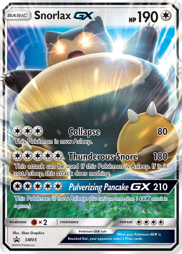 Snorlax GX SM05 (SM Promos)  - Holofoil | Good Games Cannington
