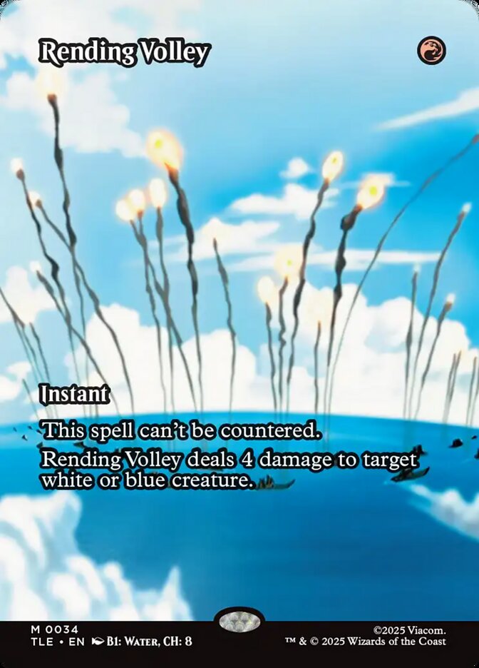 Rending Volley 34/0 (Avatar: The Last Airbender: Eternal-Legal)  - Borderless Foil | Good Games Cannington