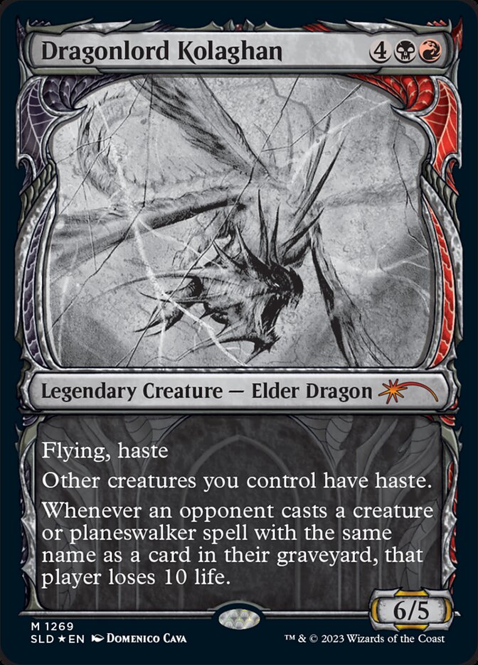 Dragonlord Kolaghan 1269 (Secret Lair Drop Series)  - Showcase Halo Foil | Good Games Cannington
