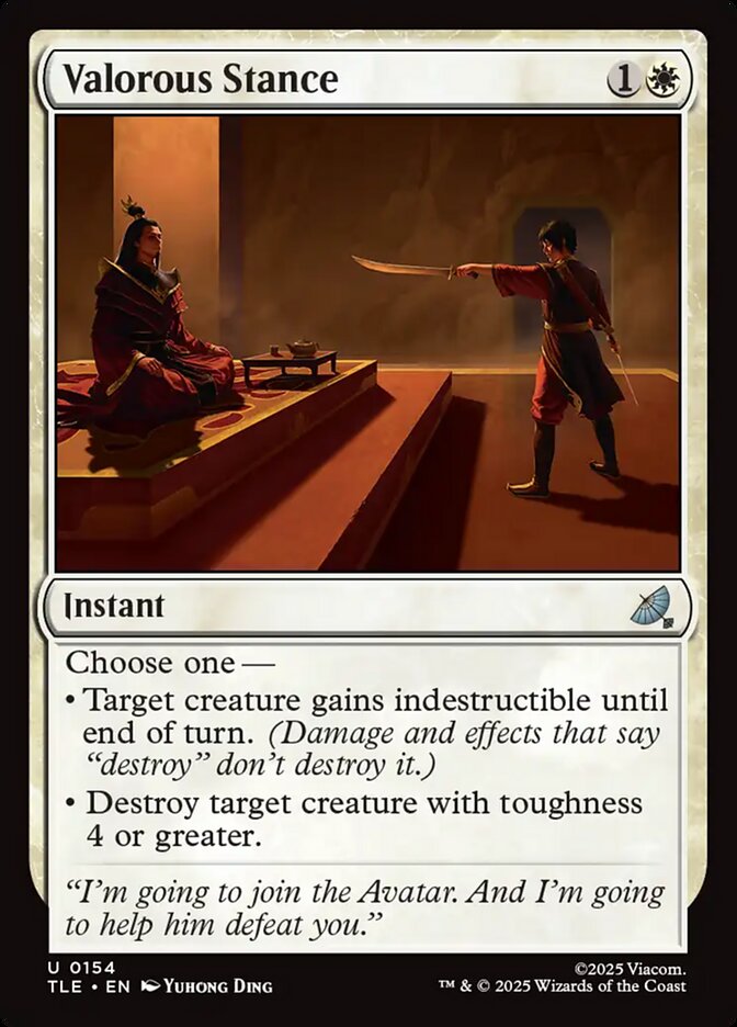Valorous Stance 154 (Avatar: The Last Airbender: Eternal-Legal)  | Good Games Cannington