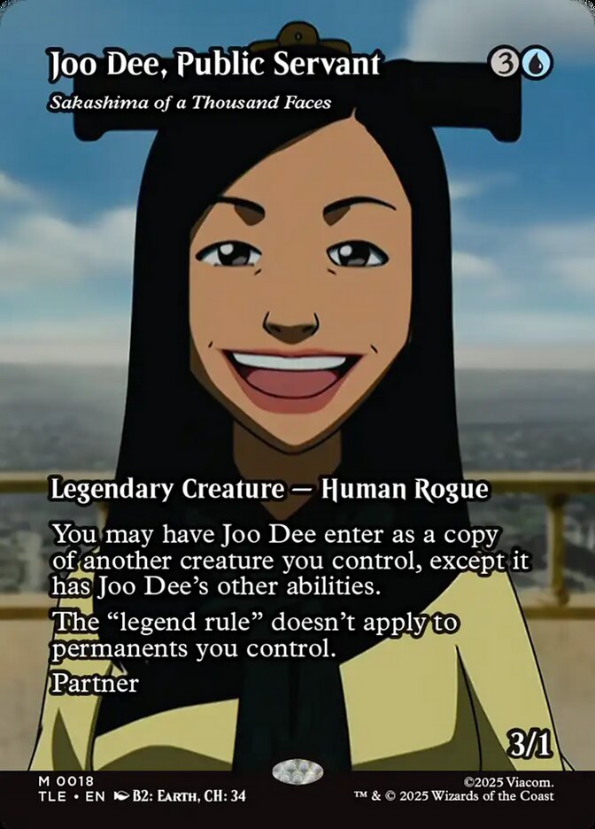 Joo Dee, Public Servant - Sakashima of a Thousand Faces 18/317 (Avatar: The Last Airbender: Eternal-Legal)  - Borderless | Good Games Cannington