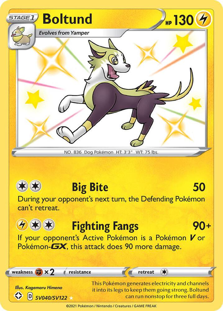Boltund SV040/SV122 (Shining Fates: Shiny Vault)  - Holofoil | Good Games Cannington