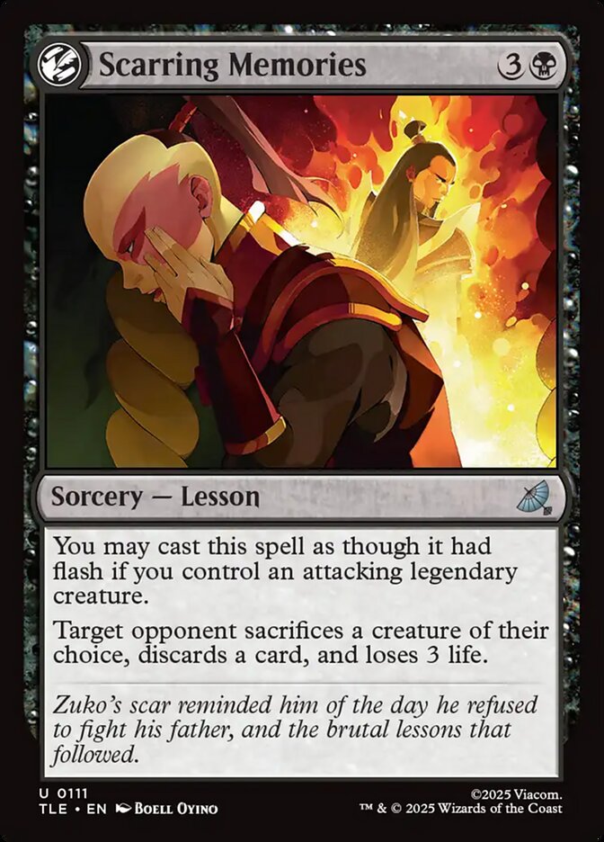 Scarring Memories 111/317 (Avatar: The Last Airbender: Eternal-Legal)  - Foil | Good Games Cannington