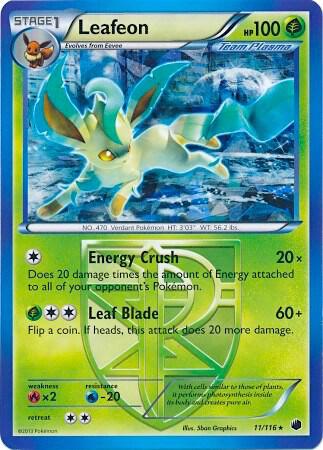 Leafeon 011/116 (Deck Exclusives)  - Holofoil | Good Games Cannington