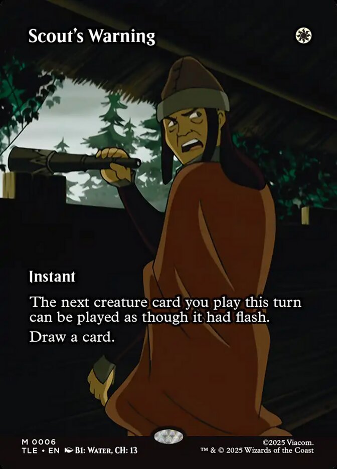 Scout's Warning 6 (Avatar: The Last Airbender: Eternal-Legal)  - Borderless | Good Games Cannington
