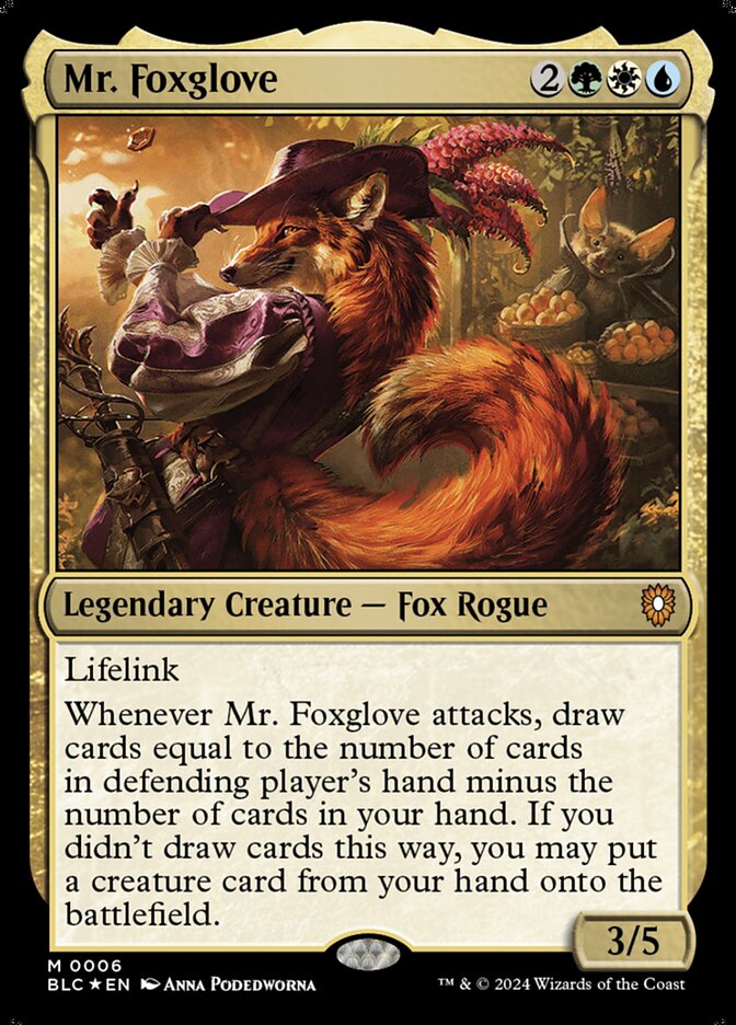 Mr. Foxglove 6 (Commander: Bloomburrow)  - Foil | Good Games Cannington