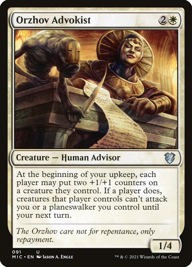 Orzhov Advokist 91 (Commander: Innistrad: Midnight Hunt)  | Good Games Cannington