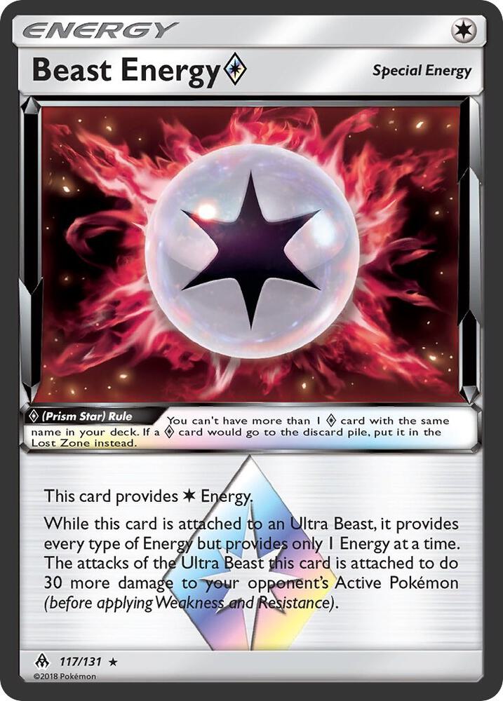 Beast Energy Prism Star (SM - Forbidden Light)  - Holofoil | Good Games Cannington