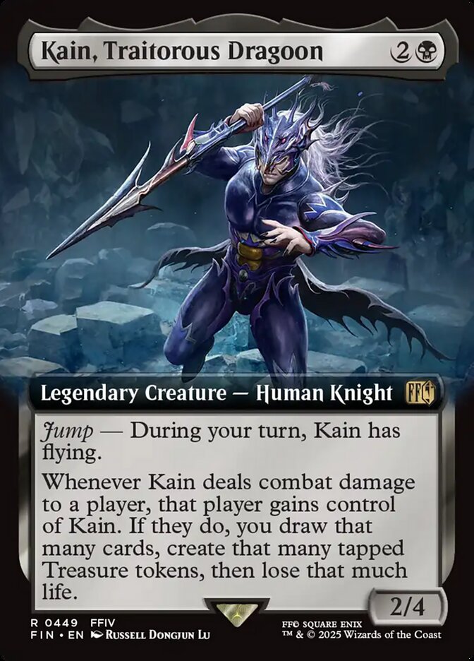 Kain, Traitorous Dragoon 449 (FINAL FANTASY)  - Extended Art Foil | Good Games Cannington