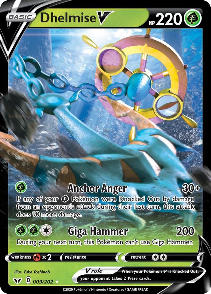 Dhelmise V (SWSH01: Sword & Shield Base Set)  - Holofoil | Good Games Cannington