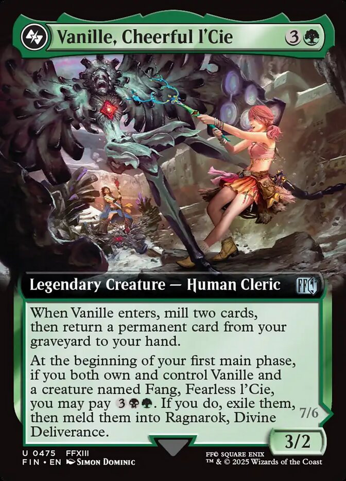 Vanille, Cheerful l'Cie 475 (FINAL FANTASY)  - Extended Art Foil | Good Games Cannington