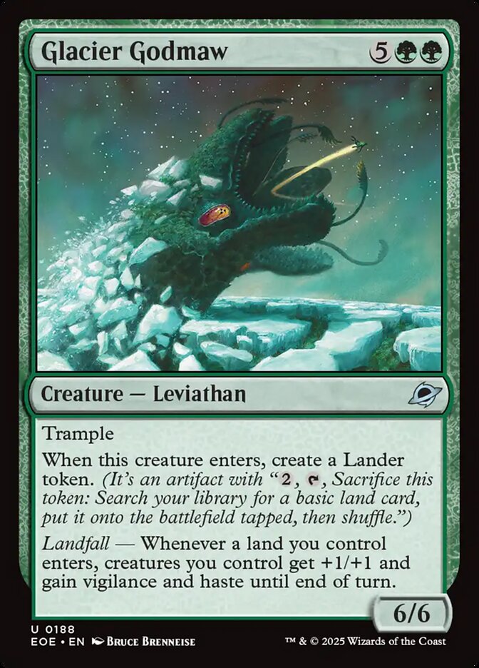 Glacier Godmaw 188 (Edge of Eternities)  | Good Games Cannington