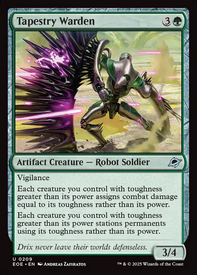 Tapestry Warden 209 (Edge of Eternities)  - Foil | Good Games Cannington