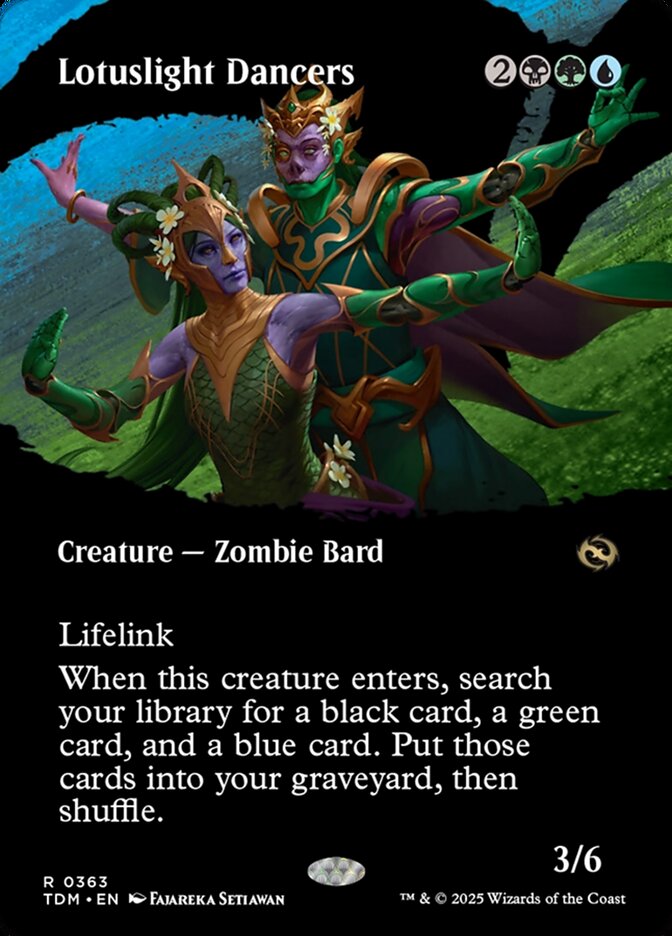 Lotuslight Dancers 363 (Tarkir: Dragonstorm)  - Borderless | Good Games Cannington