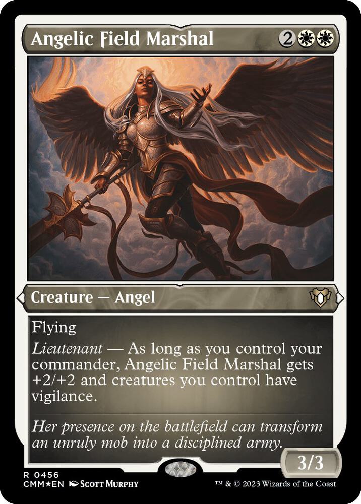Angelic Field Marshal Foil Etched 456 (Commander Masters)  - Foil | Good Games Cannington