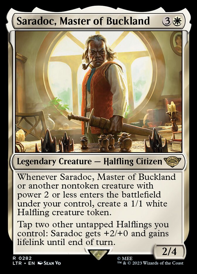 Saradoc, Master of Buckland 282 (Universes Beyond: The Lord of the Rings: Tales of Middle-earth)  | Good Games Cannington