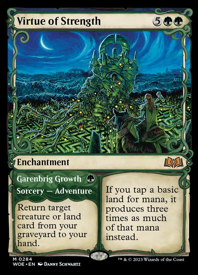 Virtue of Strength // Garenbrig Growth 284 (Wilds of Eldraine)  | Good Games Cannington
