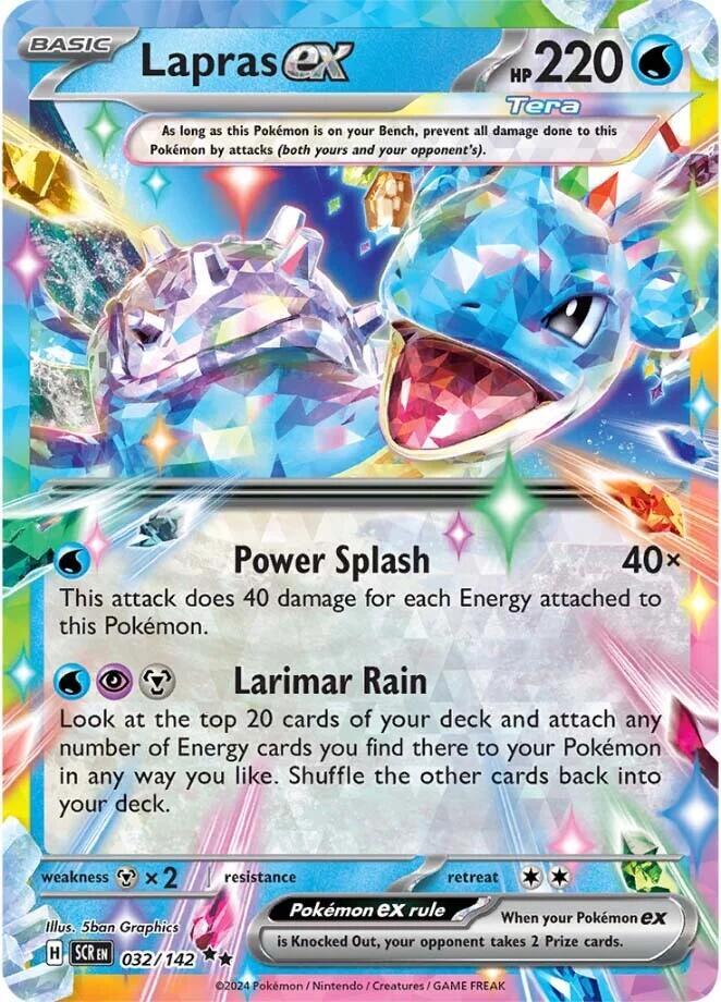 Lapras ex 032/142 (SV07: Stellar Crown)  - Holofoil | Good Games Cannington