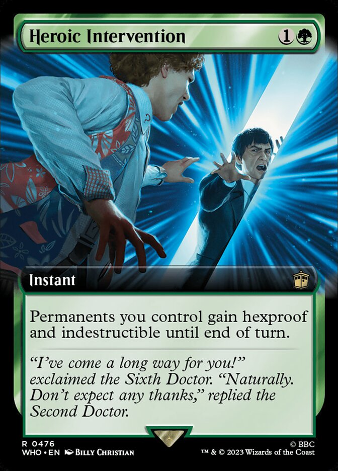 Heroic Intervention 476 (Universes Beyond: Doctor Who)  - Extended Art | Good Games Cannington