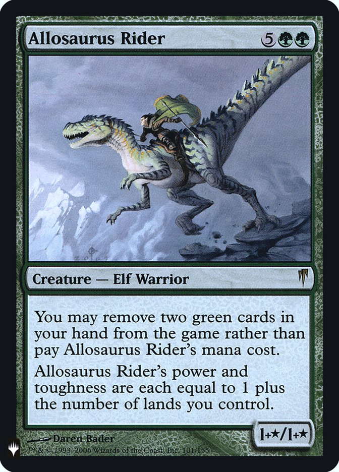 Allosaurus Rider CSP-101/5075 (The List Reprints)  - Foil | Good Games Cannington