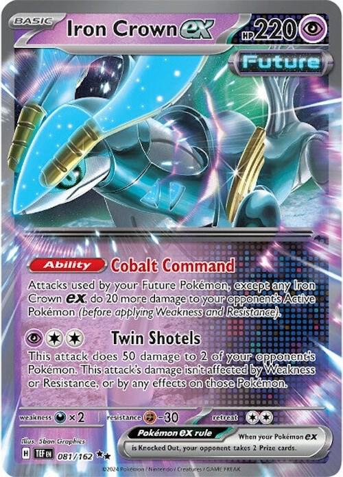 Iron Crown ex 081/162 (SV05: Temporal Forces)  - Holofoil | Good Games Cannington