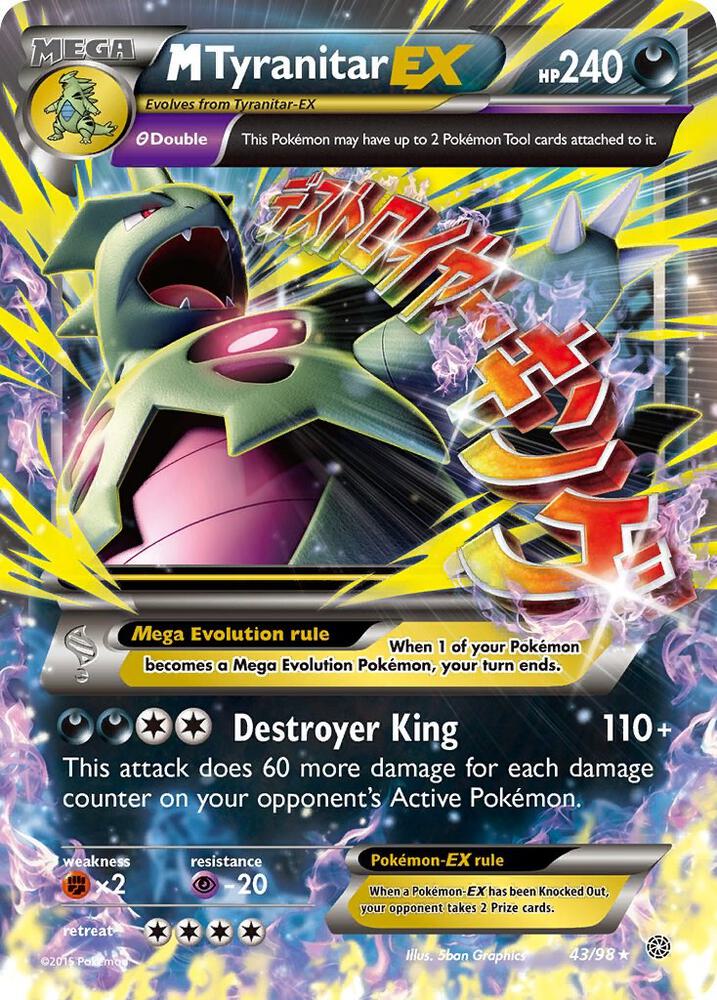 M Tyranitar EX 43/98 (XY - Ancient Origins)  - Holofoil | Good Games Cannington