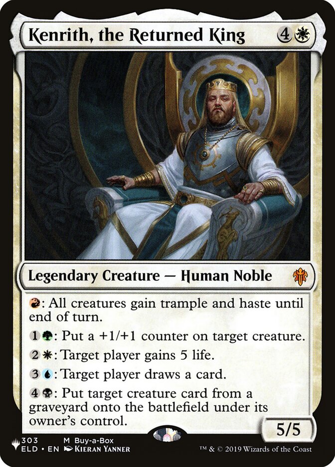Kenrith, the Returned King ELD-303/5075 (The List Reprints)  | Good Games Cannington