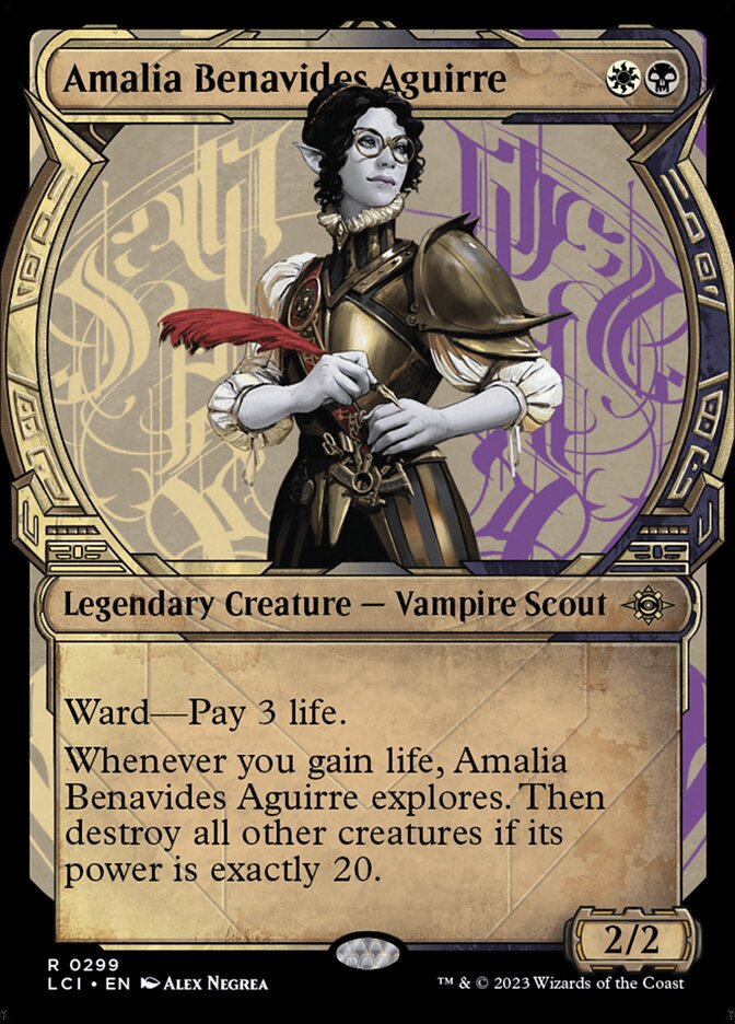 Amalia, Benavides Aguirre 299/291 (The Lost Caverns of Ixalan)  - Showcase | Good Games Cannington