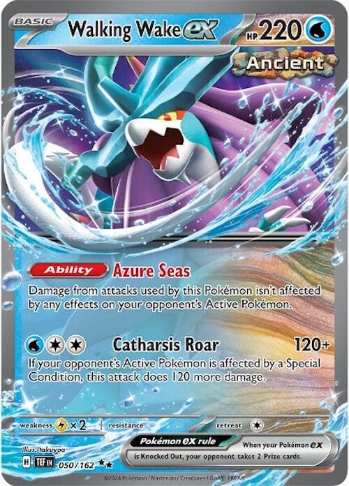 Walking Wake ex 050/162 (SV05: Temporal Forces)  - Holofoil | Good Games Cannington
