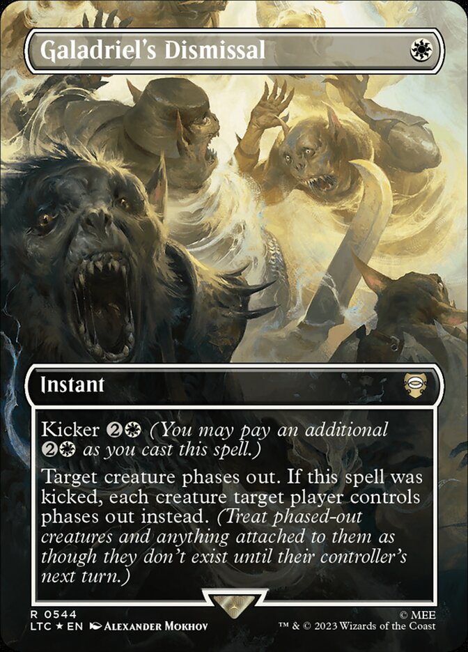 Galadriel's Dismissal 544/347 (Commander: The Lord of the Rings: Tales of Middle-earth)  - Borderless Surge Foil | Good Games Cannington