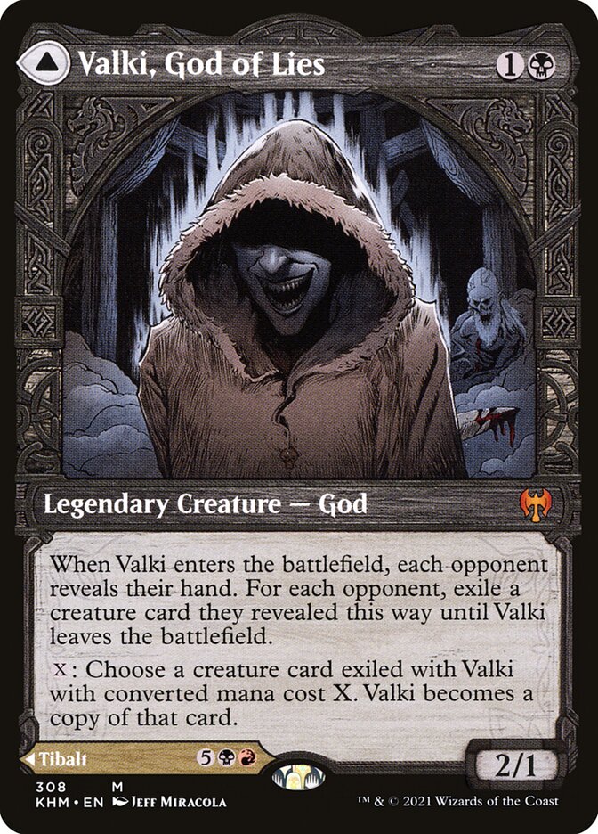 Valki, God of Lies // Tibalt, Cosmic Impostor 308 (Kaldheim)  - Showcase Foil | Good Games Cannington