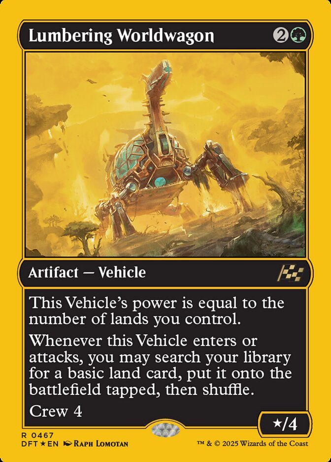 Lumbering Worldwagon 467/291 (Aetherdrift)  - First-Place Foil | Good Games Cannington